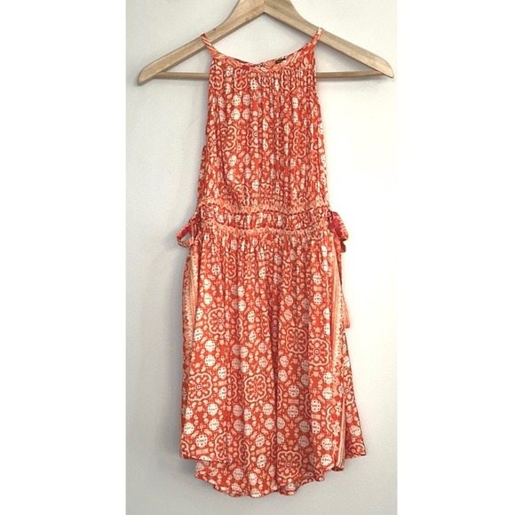 Free People Mid Summers Day Dress in Cayenne Combo - Picture 7 of 12